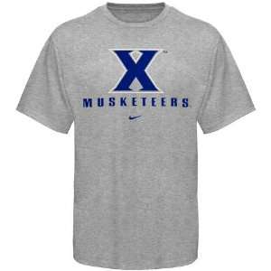  Nike Xavier Musketeers Ash Basic Logo T shirt: Sports 