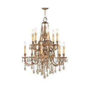  Crystorama 2812 GTS Olde World Ornate Candle Chandelier in 