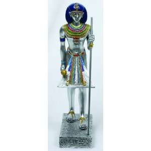  Silver Egyptian Guardian Statue 7469: Home & Kitchen