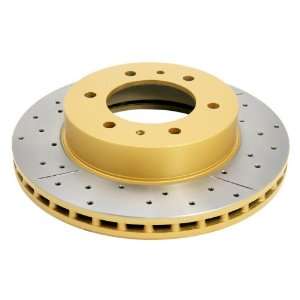 DBA DBA2054X Street Gold Cross Drilled and Slotted Front Vented Disc 