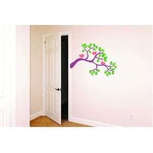    Removable Wall Decals  Three Birds in Tree Branch