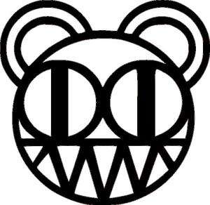 Radiohead logo sticker vinyl HUGE rock wall band art 30  