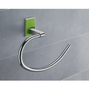  Gedy 7870 04 Round Green Mounting Polished Chrome Towel Ring 7870 