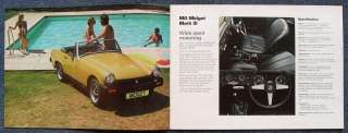 MG MIDGET Mk III MGB GT & V8 Sales Brochure c1976 #3148/A  