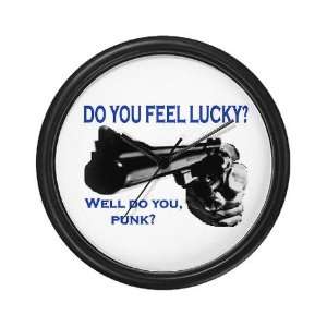  DO YOU FEEL LUCKY? Movie Wall Clock by  