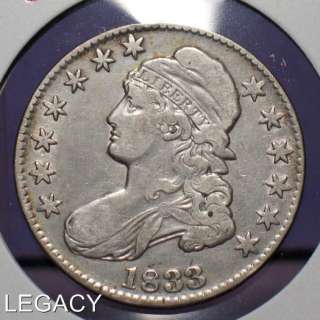 1833 SILVER CAPPED BUST HALF DOLLAR (IS  