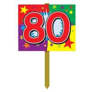  80th Birthday Yard Sign 