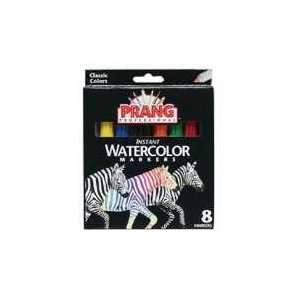  DIX80123   Prang Watercolor Markers, Conical Tip, 12 