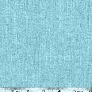  44 Wide Laurel Cottage Cottage Vine Pond Blue Fabric By 