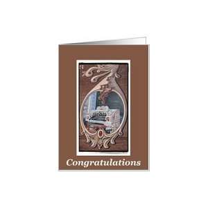 Wurlitzer Organ Congratulations Blank Card