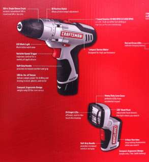 NEW Craftsman 12 Volt Lithium 3 pc. Combo Multi Tool Cordless Drill 