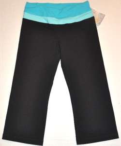 TUFF ATHLETICS Gym CAPRI Yoga Pants flower New XS XL  