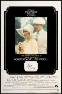 The Great Gatsby 1974 Orig Movie Poster Robert Redford  