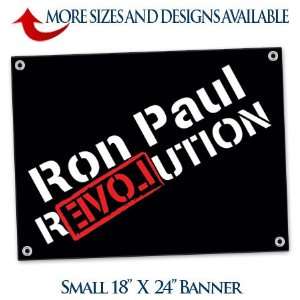  Ron Paul Revolution Black Banner (18X24): Home & Kitchen