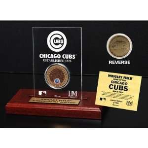  Wrigley Field Infield Dirt Coin Etched Acrylic Sports 