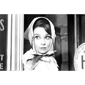  Audrey Hepburn Black and White Scarf Poster Everything 