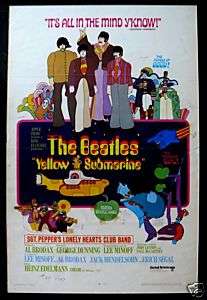 YELLOW SUBMARINE *1SH MOVIE POSTER BEATLES MOCK UP 1968  