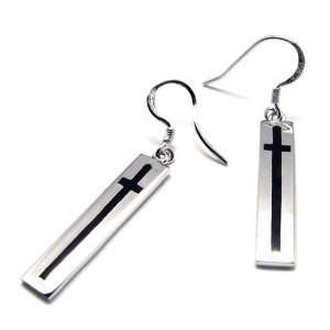   : Cross Styled Earrings Made of Sterling 925 Silver: Everything Else