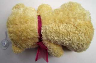 Yellow Stuffer Heart Teddy Bear Cute Plush Doll Toy  