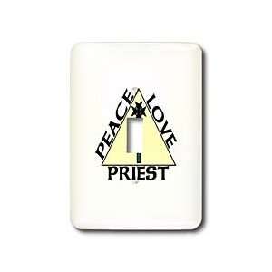 Deniska Designs WoW   Peace Love Priest   Light Switch Covers   single 
