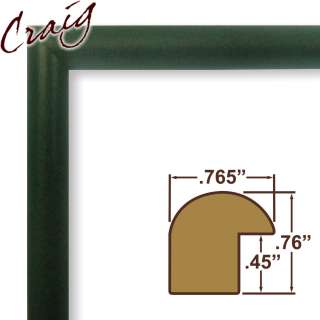 Picture Frame CLEARANCE Distressed Green .765 Wide Complete New Frame 