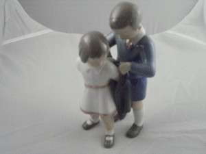   Grondahl Boy & Girl Figurine Gentleman Number 2312 Made in Denmark