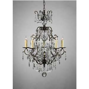 Wildwood Lamps 9379 Signature 5 Light Chandeliers in Bronzed Iron And 