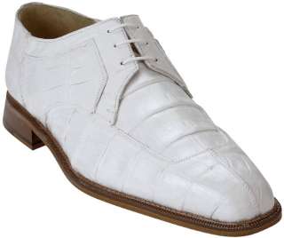 Belvedere Susa White All Over Genuine Hornback Crocodile Shoes With 