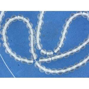 CRYSTAL CLEAR OPALITE 4MM ROUND GEMSTONE BEADS 16!:  Home 