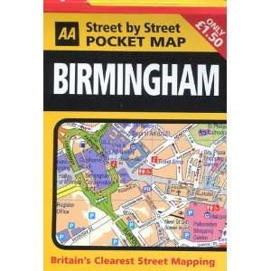  Birmingham (England) 110,000 Pocket Street Map AA 