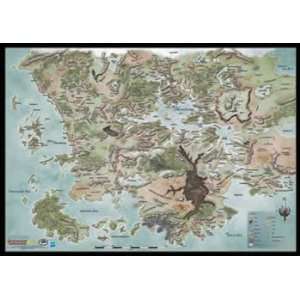  Forgotten Realms World Map Vinyl Campaign Map Toys 