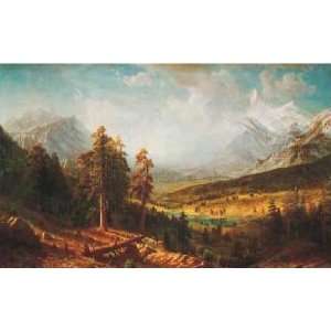  Albert Bierstadt: 36W by 21H : Estes Park Super Resin 