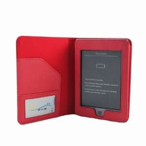 Kiwi Cases  Kindle Touch eReader Red Leather Executive Folio 