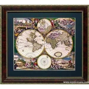  Antique Map World Atlas 