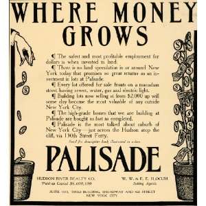  1905 Ad Investment Lots Palisade Hudson River Realty Co 