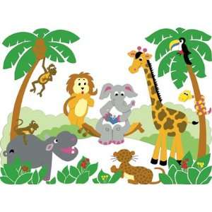  Small Jungle Story Mural 4 10 tall Transfer Paper 