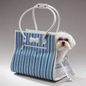   Stripe Pet Carrier   Hold up to 22lbs:  Kitchen & Dining