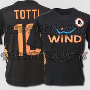 New AS Roma Third 2011 Jersey Shirt SS Totti#10/Bojan#14/De Rossi#16 