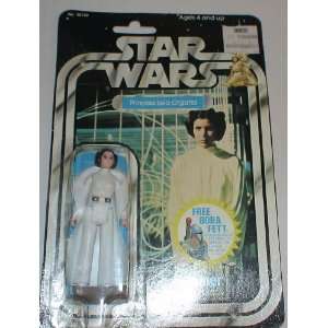  Vintage Star Wars Princess Leia Moc w/ Boba Fett Promotion 