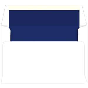  A9 Lined Envelopes   White Navy Lined (50 Pack): Arts 