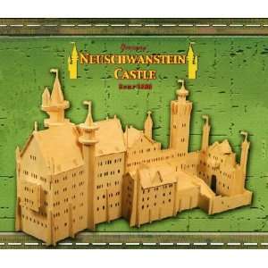    3D Neuschwanstein Castle Medium Wooden Puzzle Toys & Games