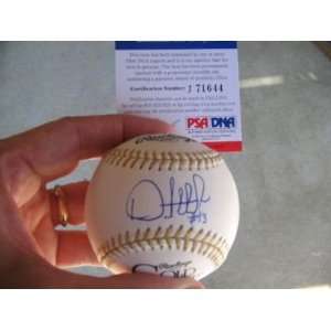  Orlando Hudson Autographed Baseball   Psa dna: Sports 
