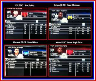 New NCAA Football 2012 ROSTERS PS3 Playstation 3, 12  