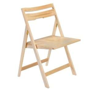    Peter Pepper Scoop Wood Folding Chair (Set of 2): Office Products