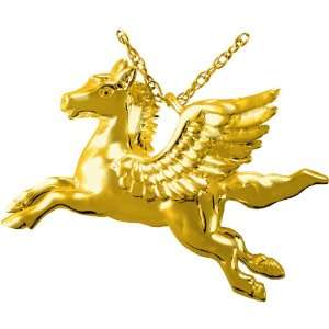  Gold Cremation Jewelry Pegasus Horse