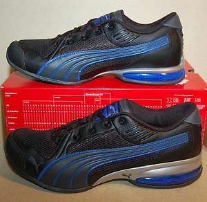 Puma Tri Run SL Mesh Black/Royal Athletic Shoes Mens (8 13)  