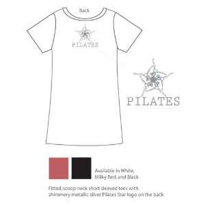  True Pilates Star Tee (SS Medium   White) 