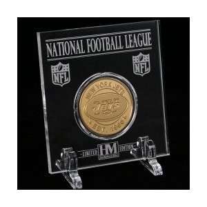  New York Jets 24kt Gold Game Coin: Sports & Outdoors