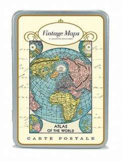   Vintage World Maps Carte Postale Postcards by 