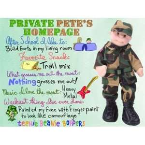  TY Teenie Beanie Bopper   PRIVATE PETE Toys & Games